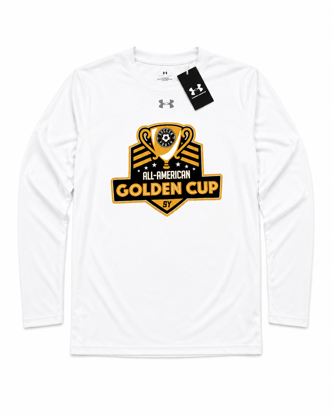Golden Cup UA White Youth Long Sleeve Tee
