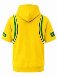 SYL Brazil Adult Short Sleeve Hoodie