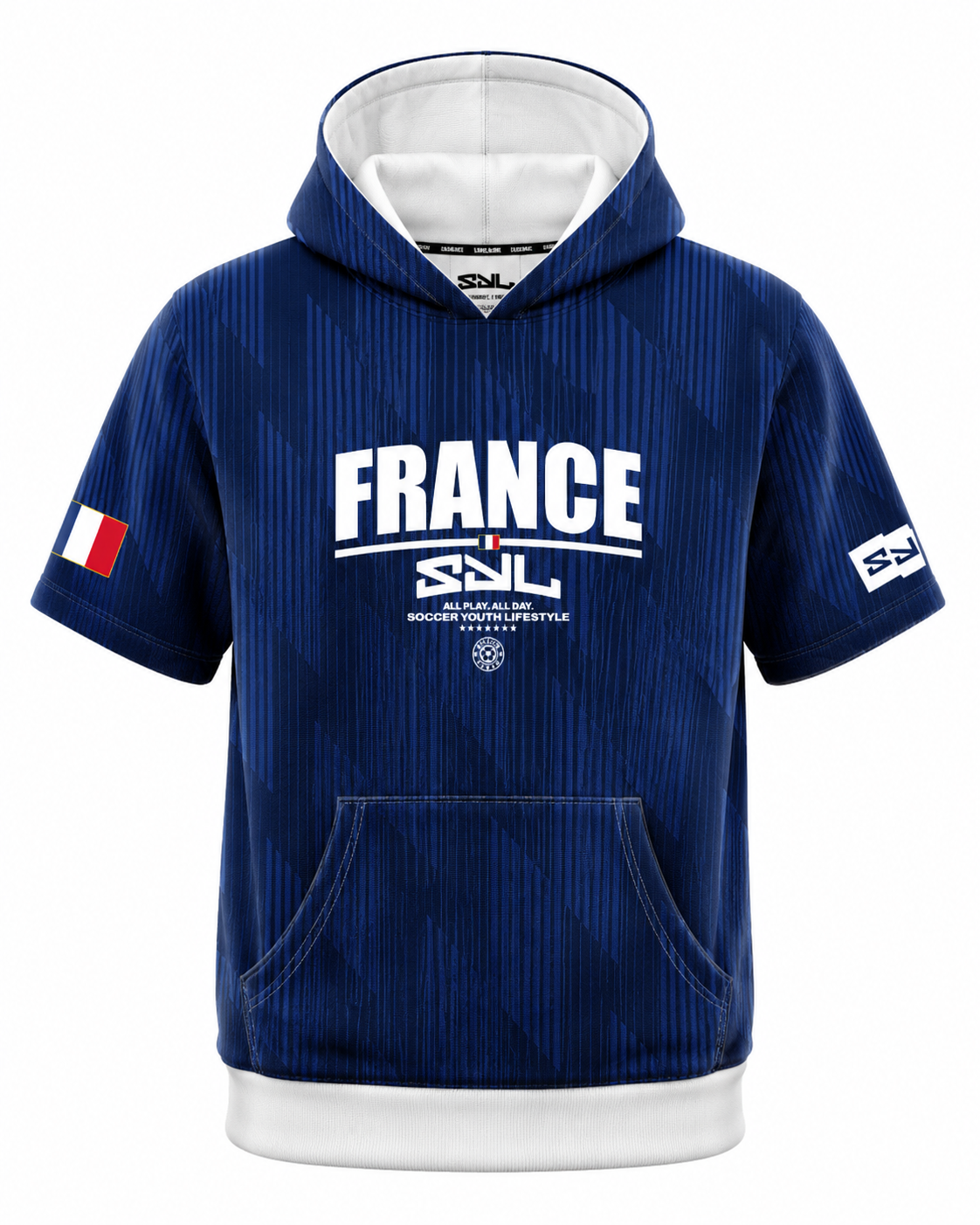 SYL France Adult Short Sleeve Hoodie