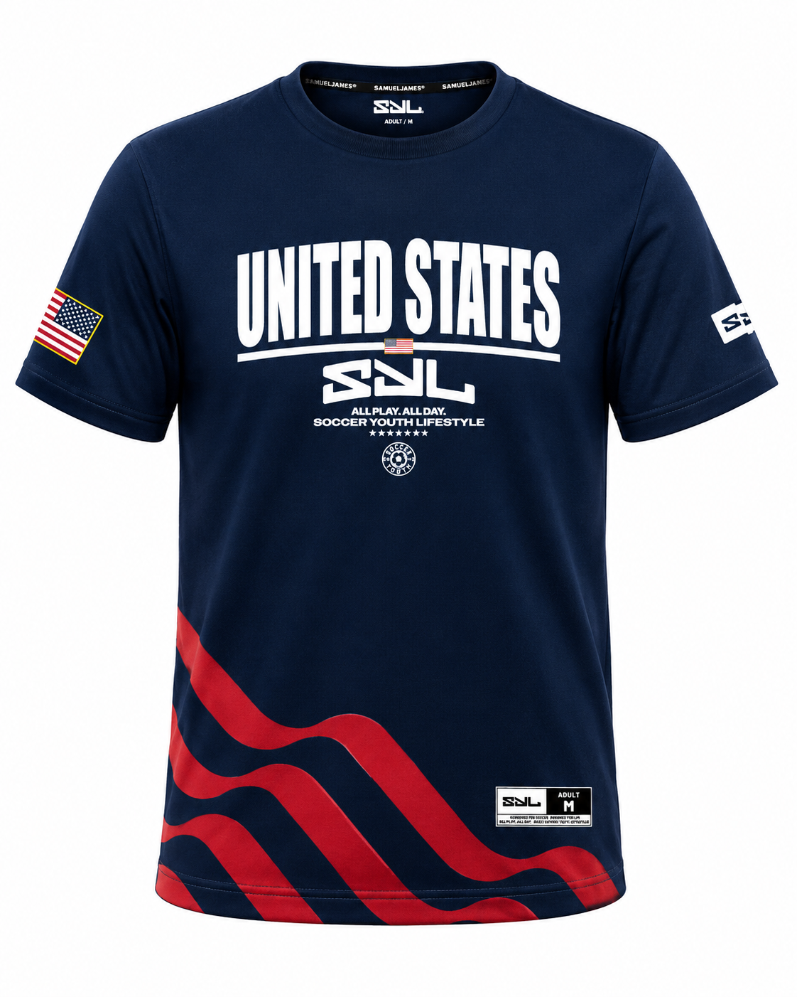 SYL USA Navy Adult Shirt