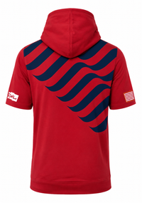 SYL USA Red Youth Short Sleeve Hoodie